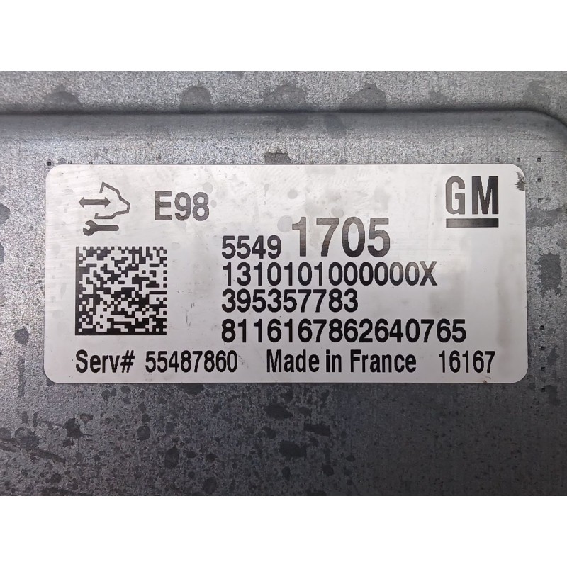 Recambio de centralita motor uce para opel mokka / mokka x (j13) 1.6 cdti (_76) referencia OEM IAM 55491705  395357783