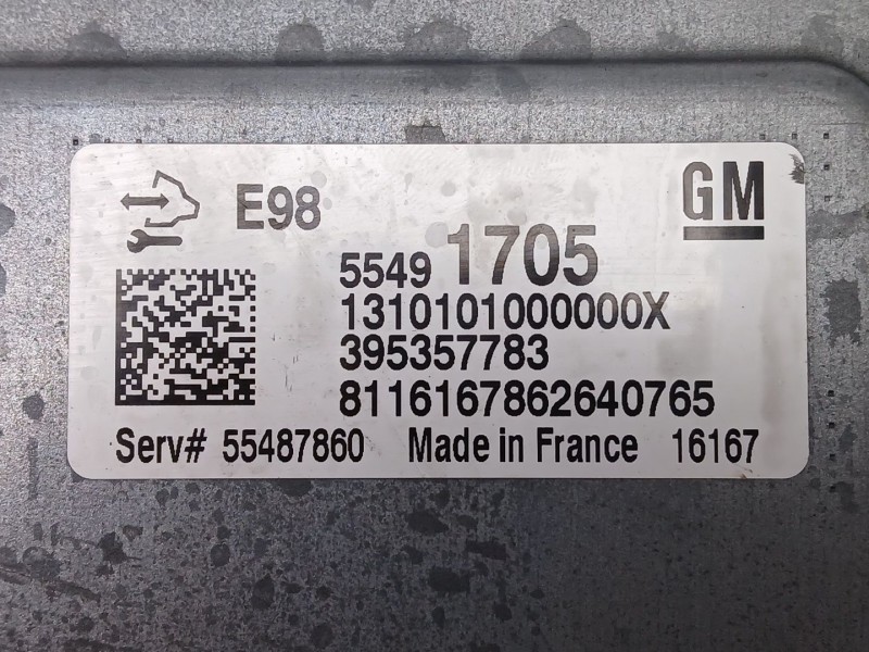 Recambio de centralita motor uce para opel mokka / mokka x (j13) 1.6 cdti (_76) referencia OEM IAM 55491705  395357783
