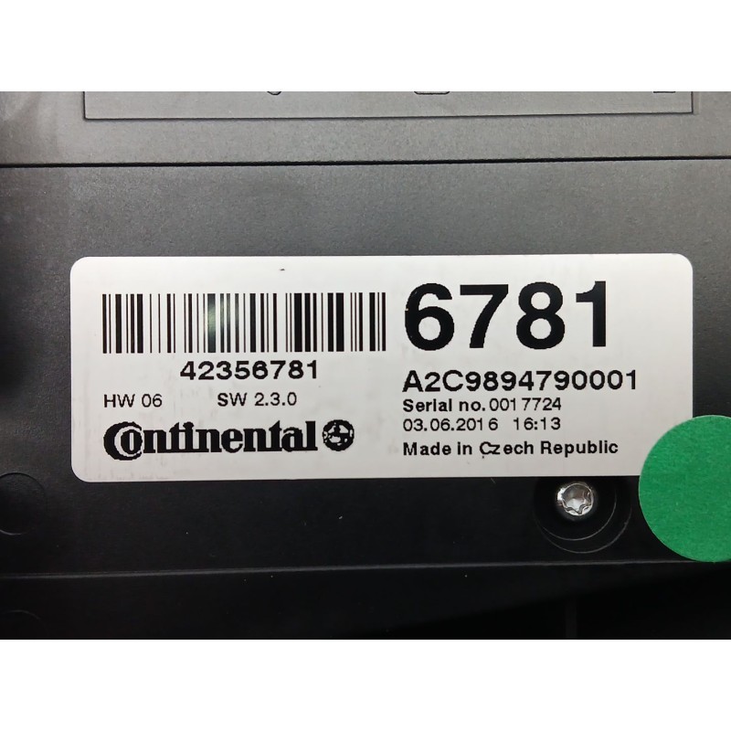 Recambio de mando multifuncion para opel mokka / mokka x (j13) 1.6 cdti (_76) referencia OEM IAM 42356781  A2C9894790001