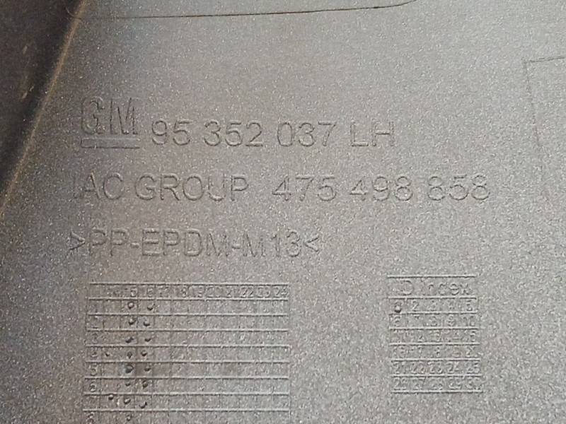 Recambio de paragolpes trasero para opel mokka / mokka x (j13) 1.6 cdti (_76) referencia OEM IAM 95365611 95352038 95352037