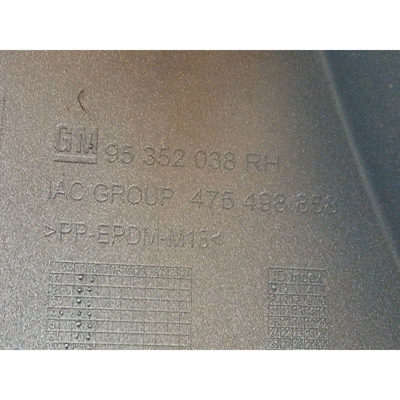 Recambio de paragolpes trasero para opel mokka / mokka x (j13) 1.6 cdti (_76) referencia OEM IAM 95365611 95352038 95352037