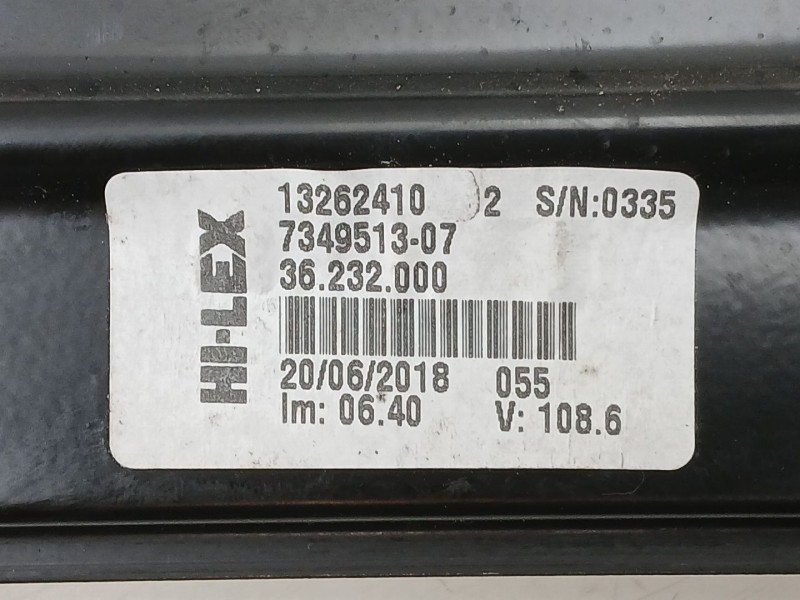 Recambio de elevalunas delantero izquierdo para bmw x1 (f48) sdrive 18 d referencia OEM IAM 734951307 19995YY0625 71019003