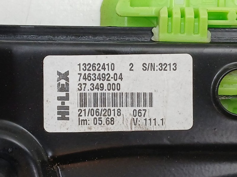 Recambio de elevalunas trasero derecho para bmw x1 (f48) sdrive 18 d referencia OEM IAM 746349204 19995YY0625 71019003