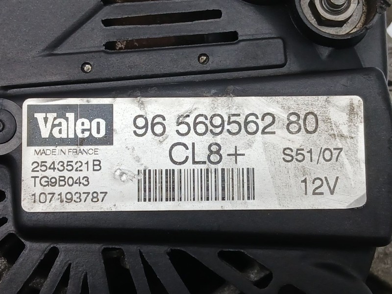Recambio de alternador para citroën c4 berlina collection referencia OEM IAM 9656956280 TG9B043 2543521B