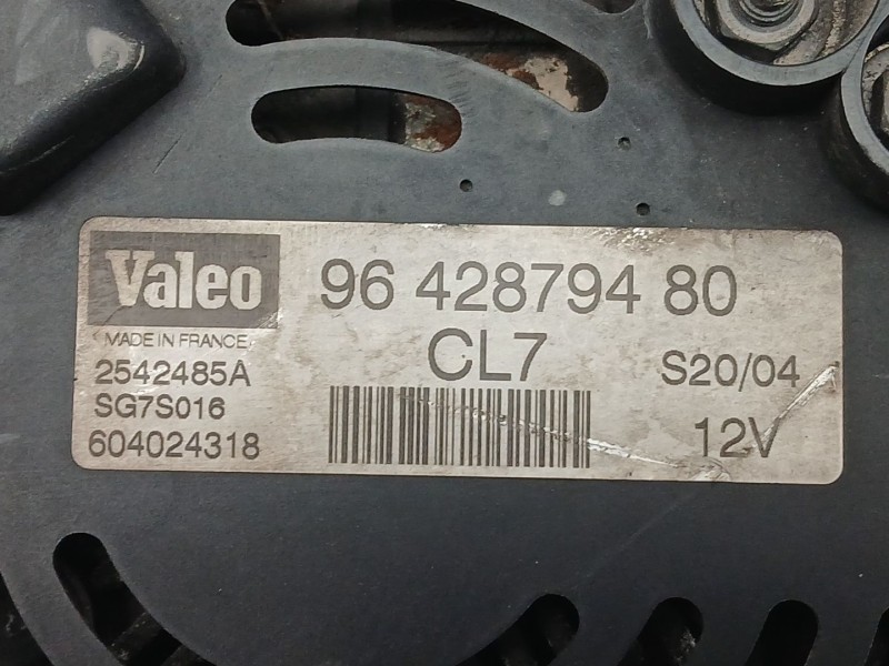 Recambio de alternador para citroën c3 1.4 collection referencia OEM IAM 9642879480 SG7S016 2542485A