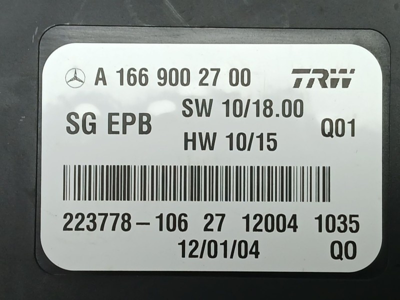 Recambio de modulo electronico para mercedes-benz clase b sports tourer (w246, w242) b 180 cdi (246.200) referencia OEM IAM A166