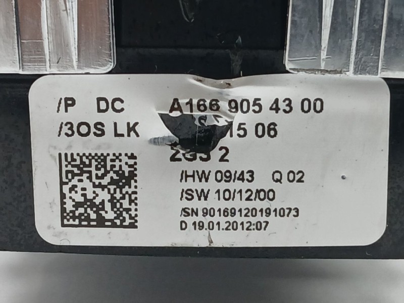 Recambio de mando elevalunas delantero izquierdo para mercedes-benz clase b sports tourer (w246, w242) b 180 cdi (246.200) refer