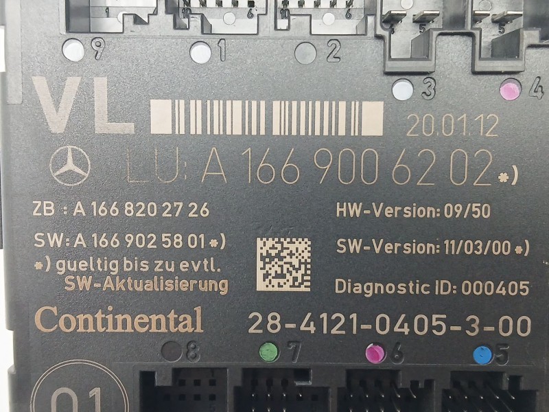 Recambio de modulo electronico para mercedes-benz clase b sports tourer (w246, w242) b 180 cdi (246.200) referencia OEM IAM A166