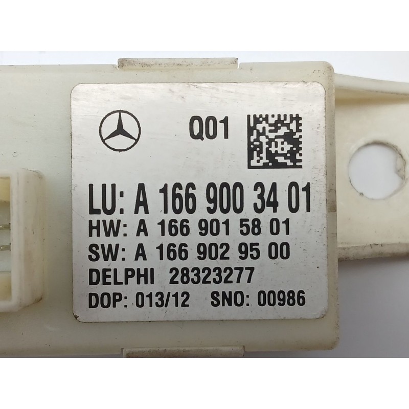 Recambio de modulo electronico para mercedes-benz clase b sports tourer (w246, w242) b 180 cdi (246.200) referencia OEM IAM A166