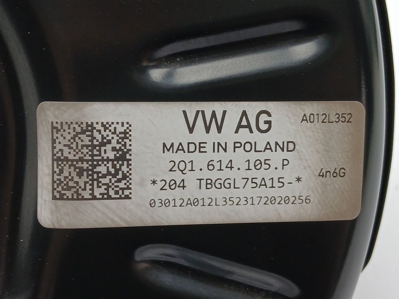 Recambio de servofreno para seat ibiza v (kj1, kjg) 1.0 tsi referencia OEM IAM 2Q1614105P  