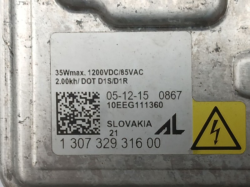 Recambio de centralita faros xenon para opel astra k (b16) 1.6 turbo (68) referencia OEM IAM 130732931600  