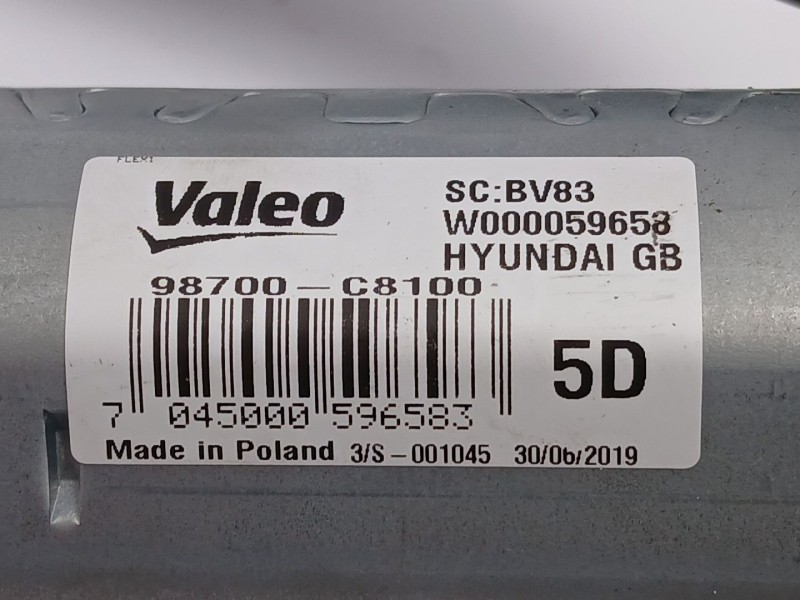 Recambio de motor limpia trasero para hyundai i20 ii (gb, ib) 1.0 t-gdi referencia OEM IAM 98700C8100  W000059658