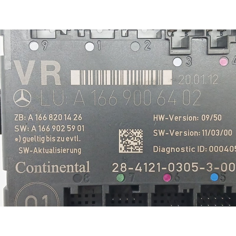 Recambio de modulo electronico para mercedes-benz clase b sports tourer (w246, w242) b 180 cdi (246.200) referencia OEM IAM A166