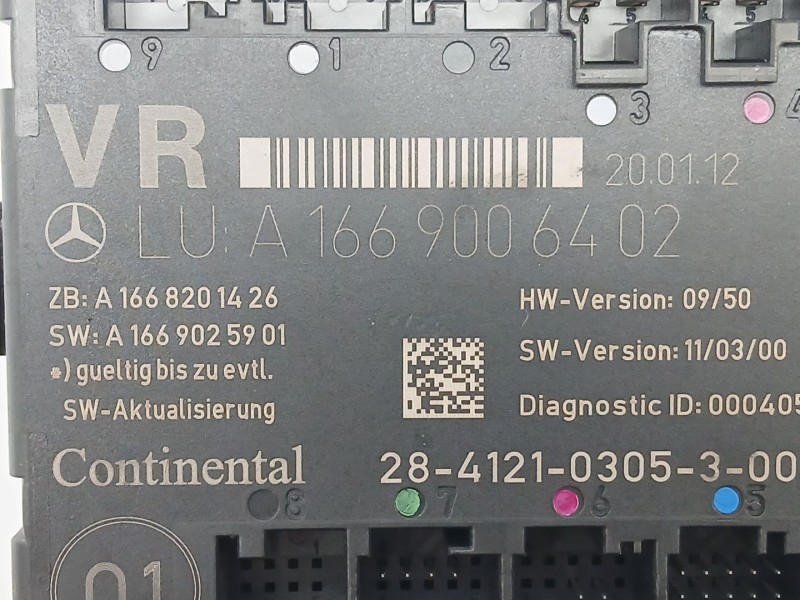 Recambio de modulo electronico para mercedes-benz clase b sports tourer (w246, w242) b 180 cdi (246.200) referencia OEM IAM A166