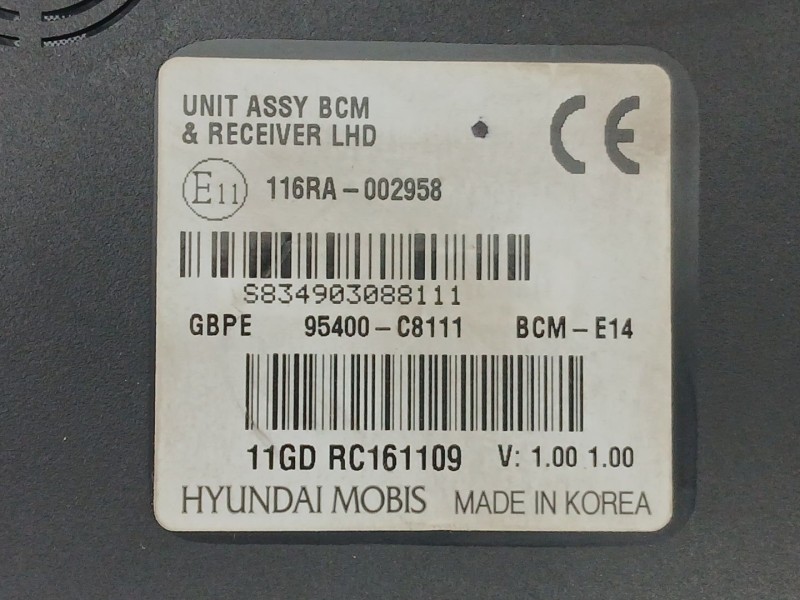 Recambio de modulo electronico para hyundai i20 ii (gb, ib) 1.0 t-gdi referencia OEM IAM 95400C8111  