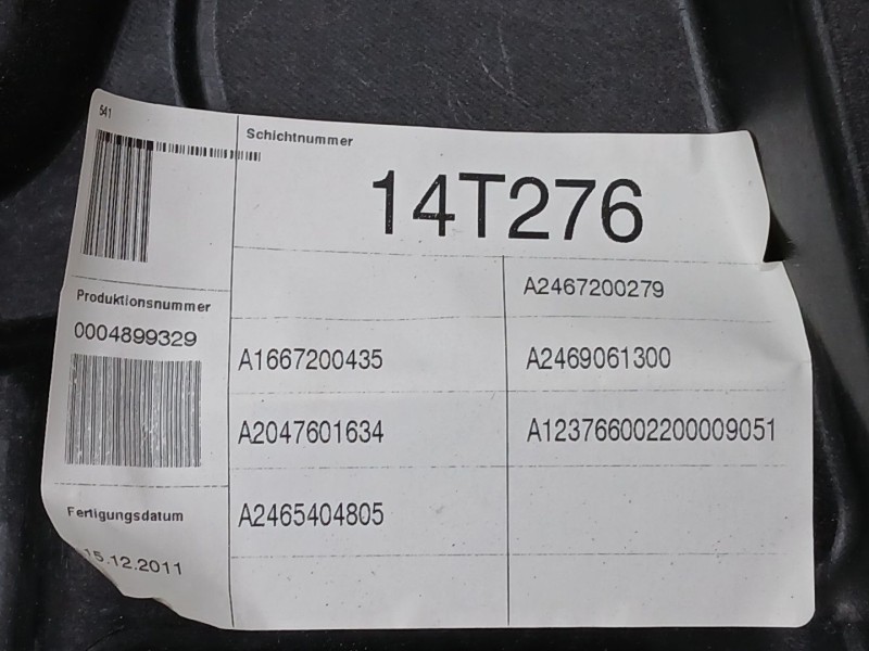 Recambio de elevalunas delantero derecho para mercedes-benz clase b sports tourer (w246, w242) b 180 cdi (246.200) referencia OE