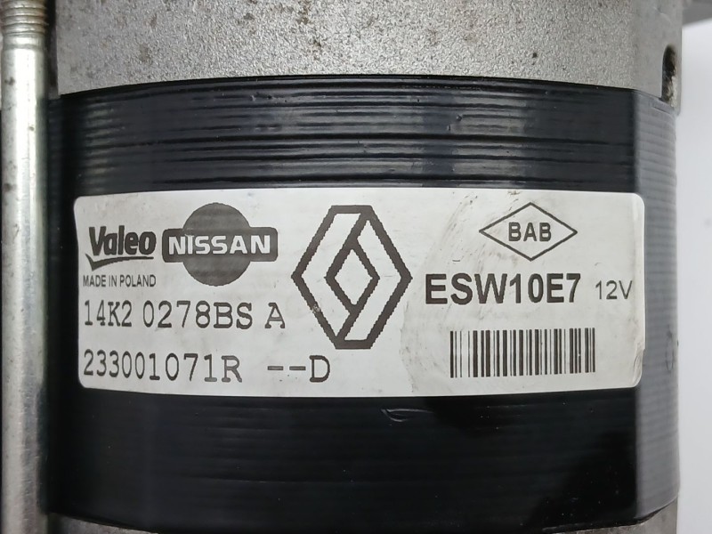 Recambio de motor arranque para renault clio iv (bh_) 0.9 tce 90 referencia OEM IAM 233001071R  ESW10E7