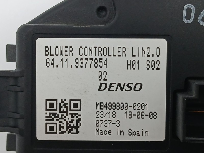 Recambio de resistencia calefaccion para bmw x1 (f48) sdrive 18 d referencia OEM IAM 6411937785402  MB4998000201