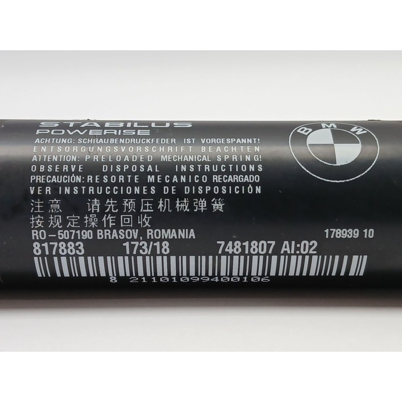 Recambio de amortiguadores maletero / porton para bmw x1 (f48) sdrive 18 d referencia OEM IAM 7481807  