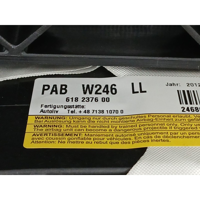 Recambio de kit airbag para mercedes-benz clase b sports tourer (w246, w242) b 180 cdi (246.200) referencia OEM IAM A24668000879