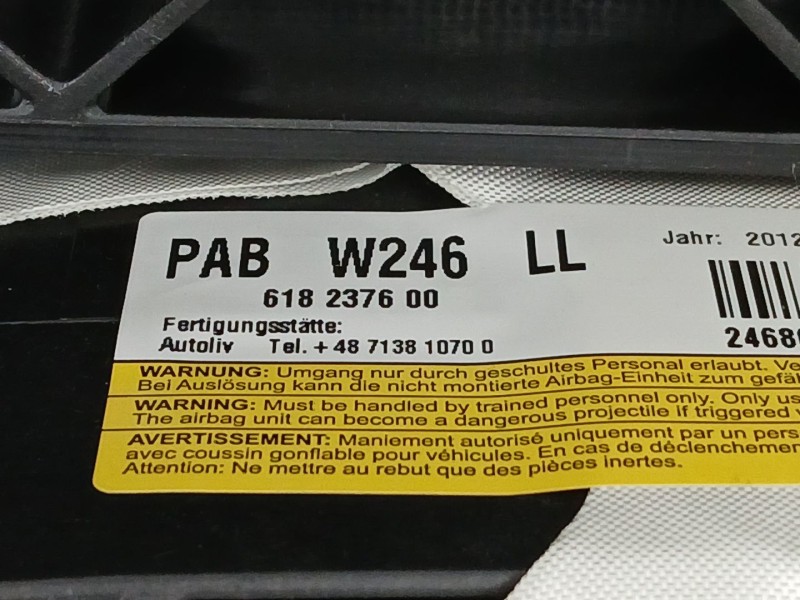 Recambio de kit airbag para mercedes-benz clase b sports tourer (w246, w242) b 180 cdi (246.200) referencia OEM IAM A24668000879