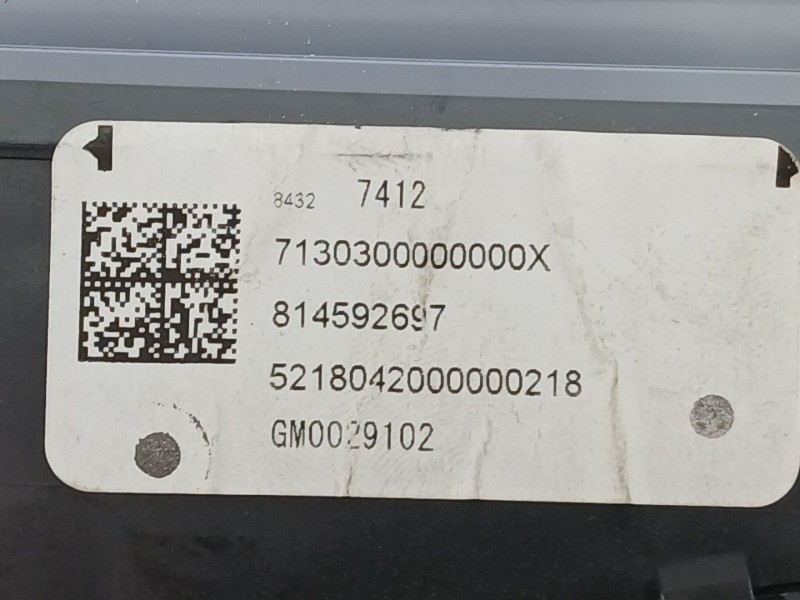 Recambio de pantalla multifuncion para opel astra k sports tourer (b16) 1.4 turbo (35) referencia OEM IAM 84327412  814592697