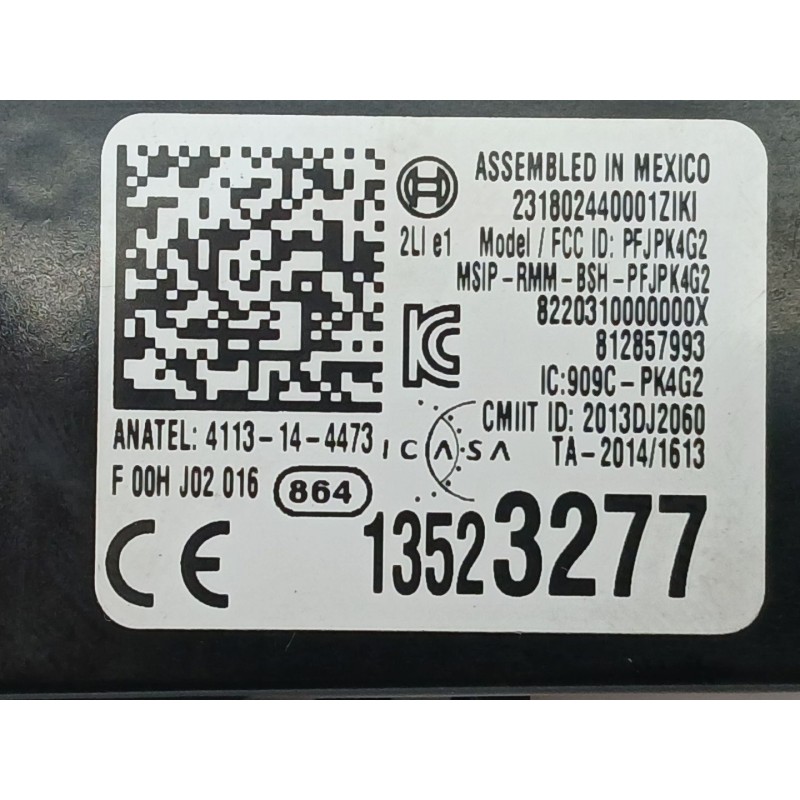 Recambio de modulo electronico para opel astra k sports tourer (b16) 1.4 turbo (35) referencia OEM IAM 13523277  F00HJ02016