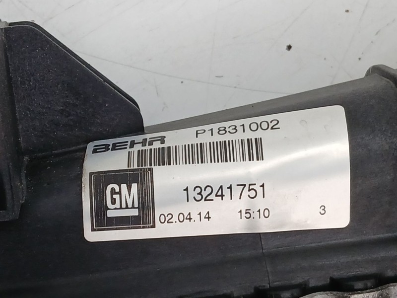 Recambio de intercooler para opel insignia a (g09) 2.0 cdti (68) referencia OEM IAM 13241751  P1831002