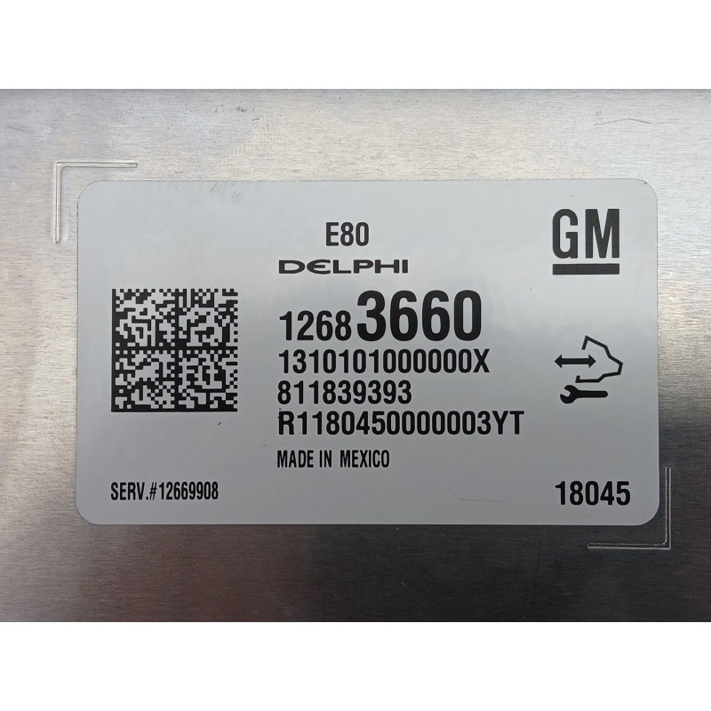 Recambio de centralita motor uce para opel astra k sports tourer (b16) 1.4 turbo (35) referencia OEM IAM 12683660  811839393