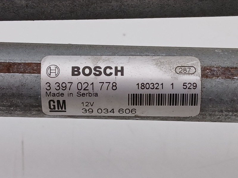Recambio de motor limpia delantero para opel astra k sports tourer (b16) 1.4 turbo (35) referencia OEM IAM 39034606 3397021778 3