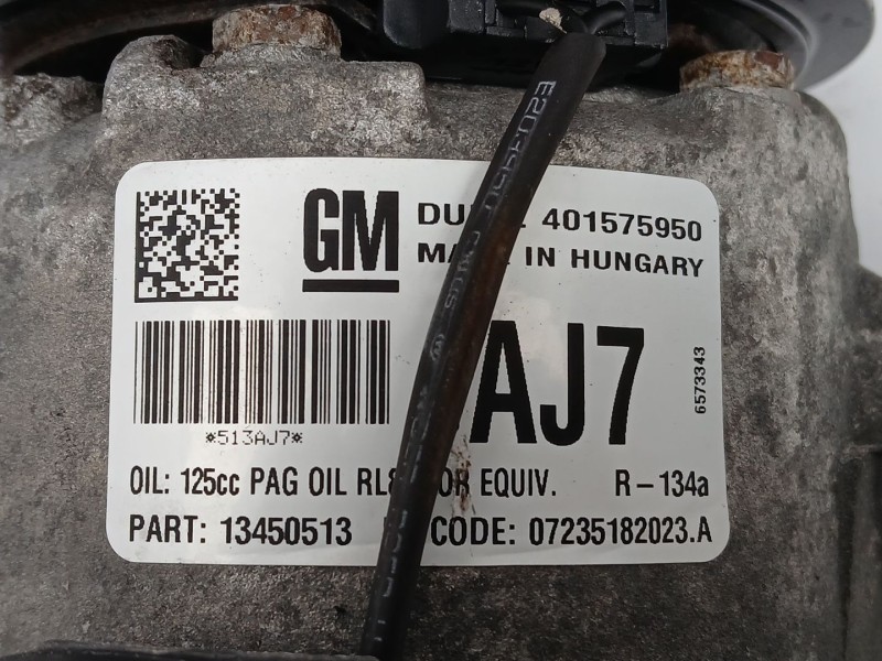 Recambio de compresor aire acondicionado para opel astra k (b16) 1.6 turbo (68) referencia OEM IAM 13450513  401575950