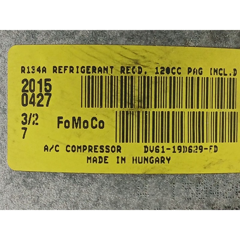 Recambio de compresor aire acondicionado para ford grand c-max (dxa/cb7, dxa/ceu) 1.0 ecoboost referencia OEM IAM DV6119D629FD  