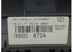 Recambio de cuadro instrumentos para volkswagen scirocco iii (137, 138) 2.0 tdi referencia OEM IAM 1K8920872A   2