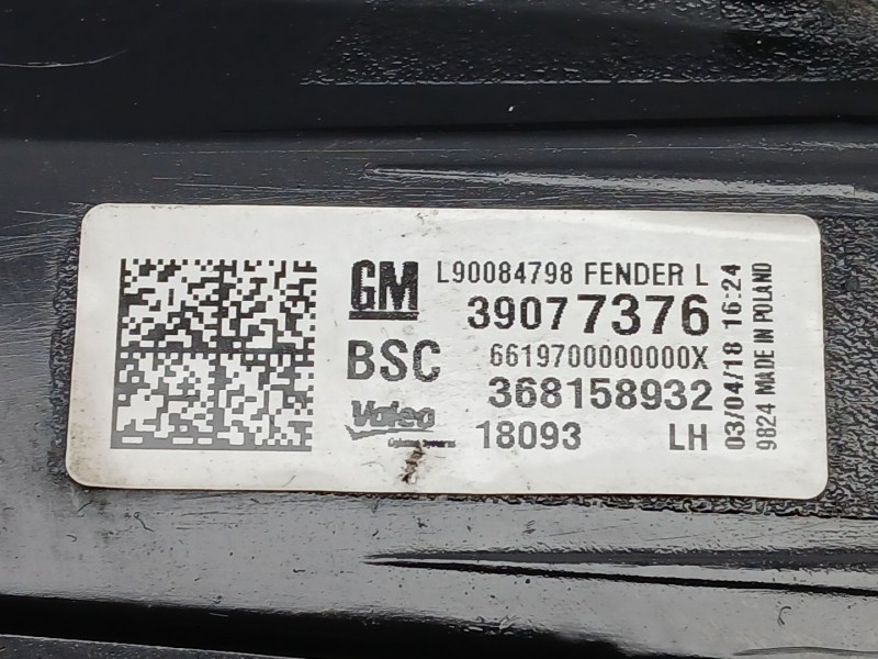 Recambio de piloto trasero izquierdo para opel astra k sports tourer (b16) 1.4 turbo (35) referencia OEM IAM 39077376  368158932