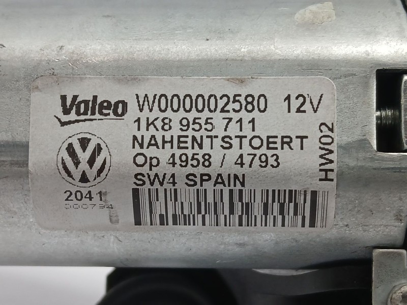 Recambio de motor limpia trasero para volkswagen scirocco iii (137, 138) 2.0 tdi referencia OEM IAM 1K8955711  W000002580