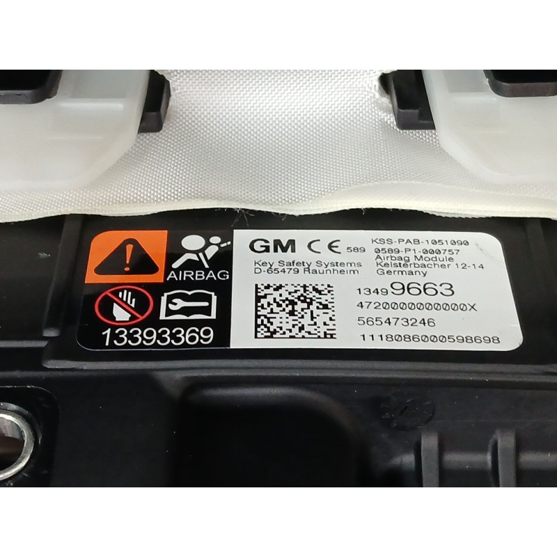 Recambio de kit airbag para opel astra k sports tourer (b16) 1.4 turbo (35) referencia OEM IAM 39085189 775799950 13514457