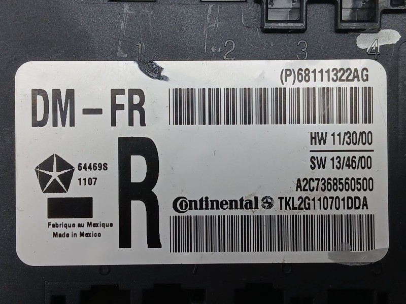Recambio de modulo electronico para jeep cherokee (kl) 2.2 crd 4x4 referencia OEM IAM 68111322AG  A2C7368560500