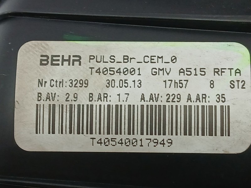 Recambio de motor calefaccion para citroën c3 collection referencia OEM IAM T4054001  