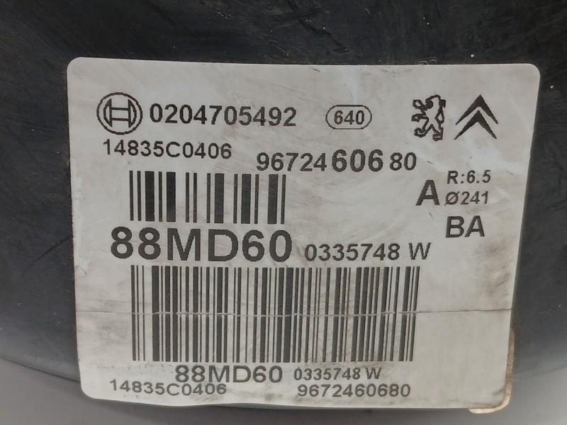 Recambio de servofreno para citroën c3 collection referencia OEM IAM 9672460680  0204705492