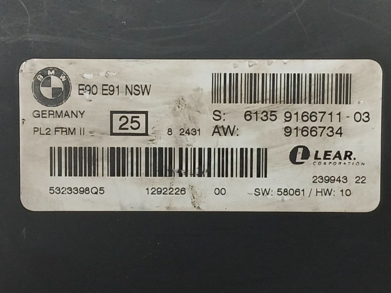 Recambio de modulo electronico para bmw 3 touring (e91) 318 d referencia OEM IAM 6135916671103  61359166711