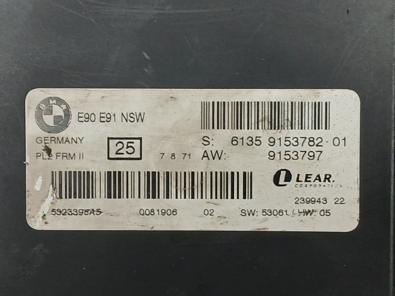 Recambio de modulo electronico para bmw 3 (e90) 318 d referencia OEM IAM 6135915378201  61359153782