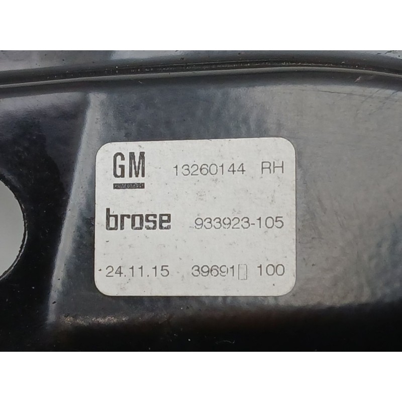 Recambio de elevalunas delantero derecho para opel astra k (b16) 1.6 turbo (68) referencia OEM IAM 13260144 966432200 933923105