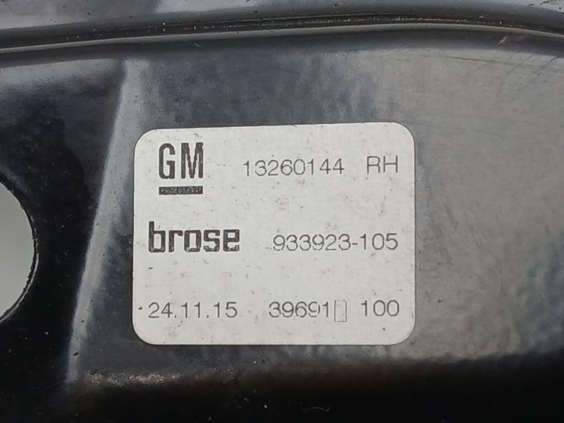 Recambio de elevalunas delantero derecho para opel astra k (b16) 1.6 turbo (68) referencia OEM IAM 13260144 966432200 933923105