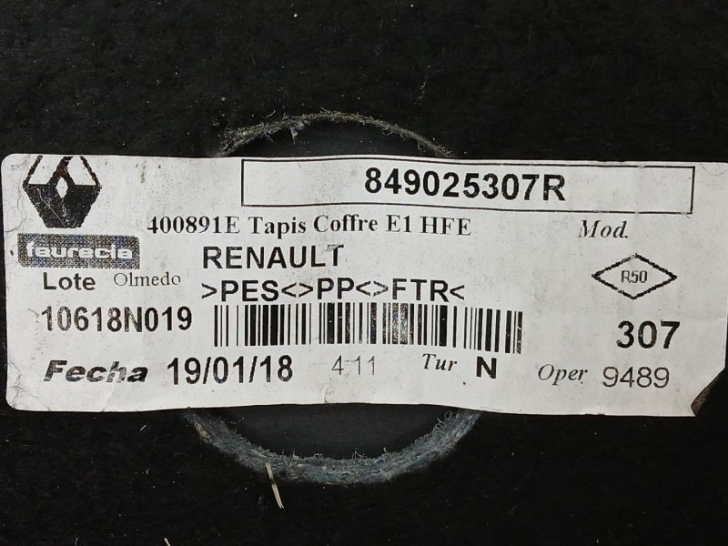 Recambio de bandeja trasera para renault kadjar (ha_, hl_) 1.6 dci 130 referencia OEM IAM 849025307R  