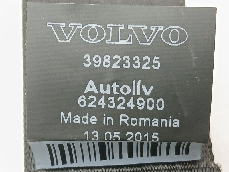 Recambio de cinturon seguridad trasero derecho para volvo v60 i cross country (157) d4 polestar awd referencia OEM IAM 39823325 