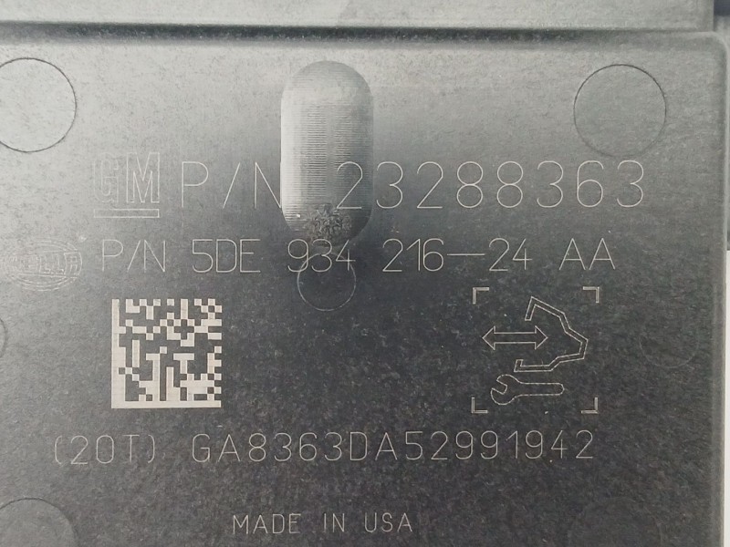 Recambio de modulo electronico para opel astra k (b16) 1.6 turbo (68) referencia OEM IAM 23288363  93421624AA