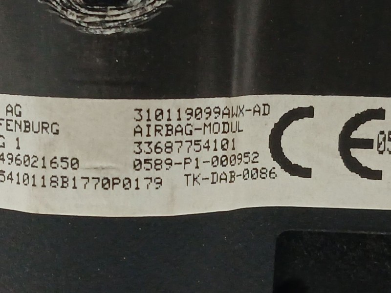 Recambio de kit airbag para bmw x1 (f48) sdrive 18 d referencia OEM IAM 9332741 33687754101 684147901