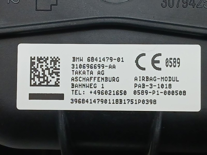Recambio de kit airbag para bmw x1 (f48) sdrive 18 d referencia OEM IAM 9332741 33687754101 684147901
