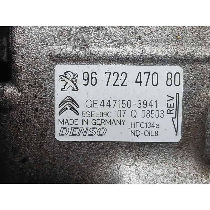 Recambio de compresor aire acondicionado para peugeot 208 i (ca_, cc_) 1.2 vti 82 referencia OEM IAM 9672247080  GE4471503941