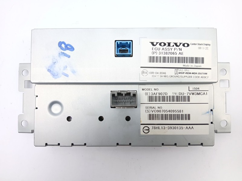 Recambio de pantalla multifuncion para volvo v60 i cross country (157) d4 polestar awd referencia OEM IAM 31382065  